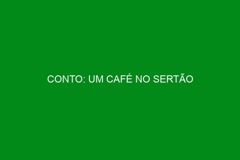 CONTO: UM CAFÉ NO SERTÃO